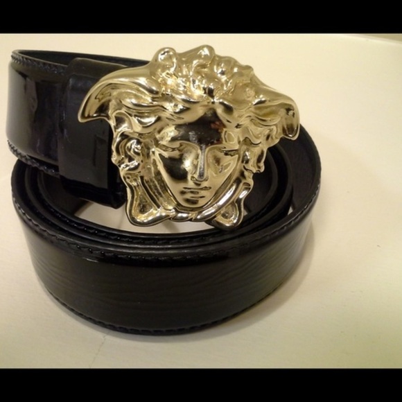 Gianni Versace leather medusa head belt size 40 - Picture 2 of 2